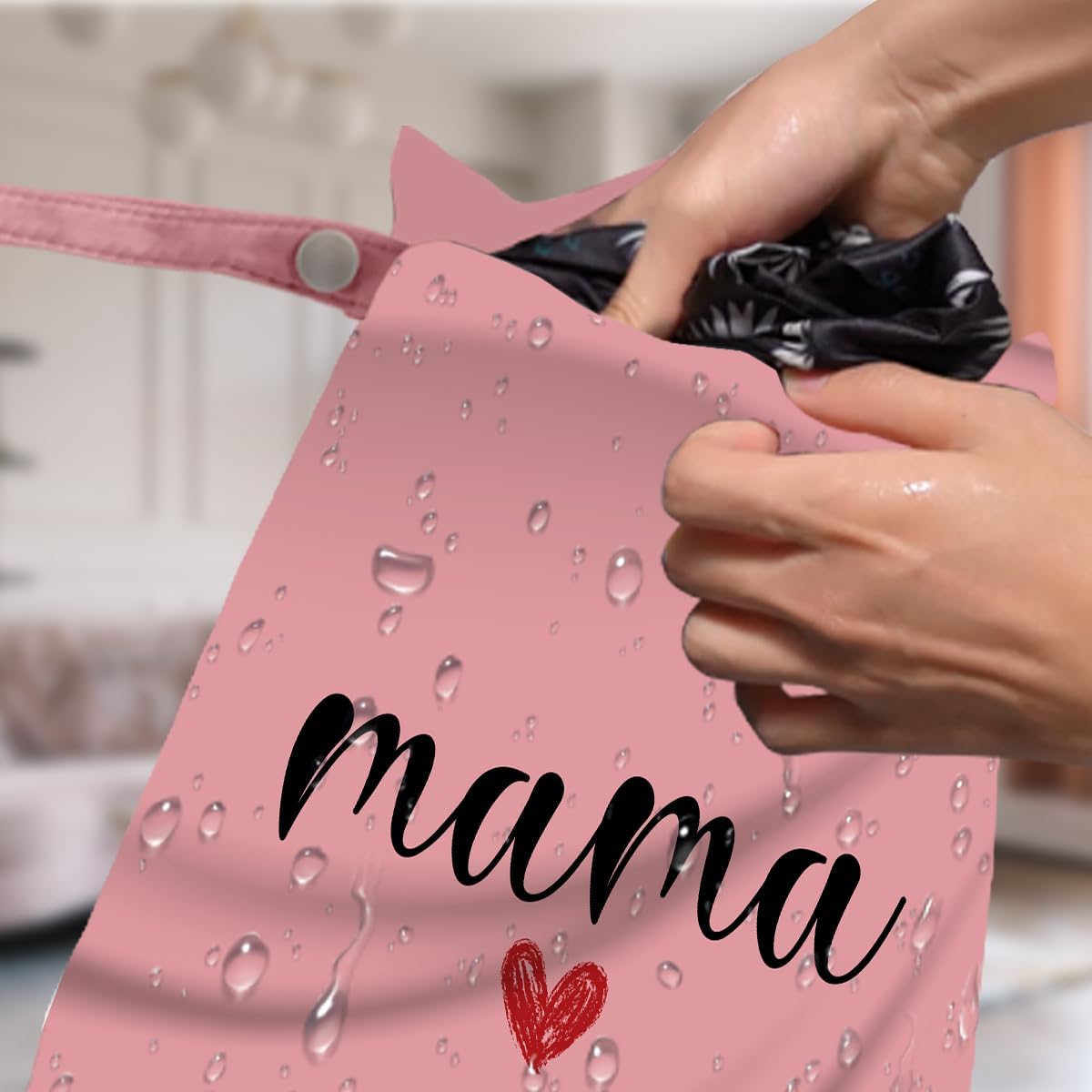 Gifts for New Mom, Mama New Mom Gifts 4 Pack Cute Wet Bag Waterproof Reusable Wet Dry Bag for Swimsuit Clothes Diaper Travel Beach Pool Yoga Toiletries Cruises Birthday Camping Postpartum Christmas