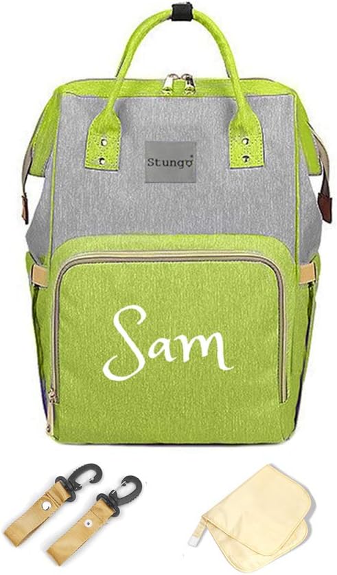 PERSONALIZED Large Diaper Bag Knapsack Custom Diaper bag Monogram Backpack