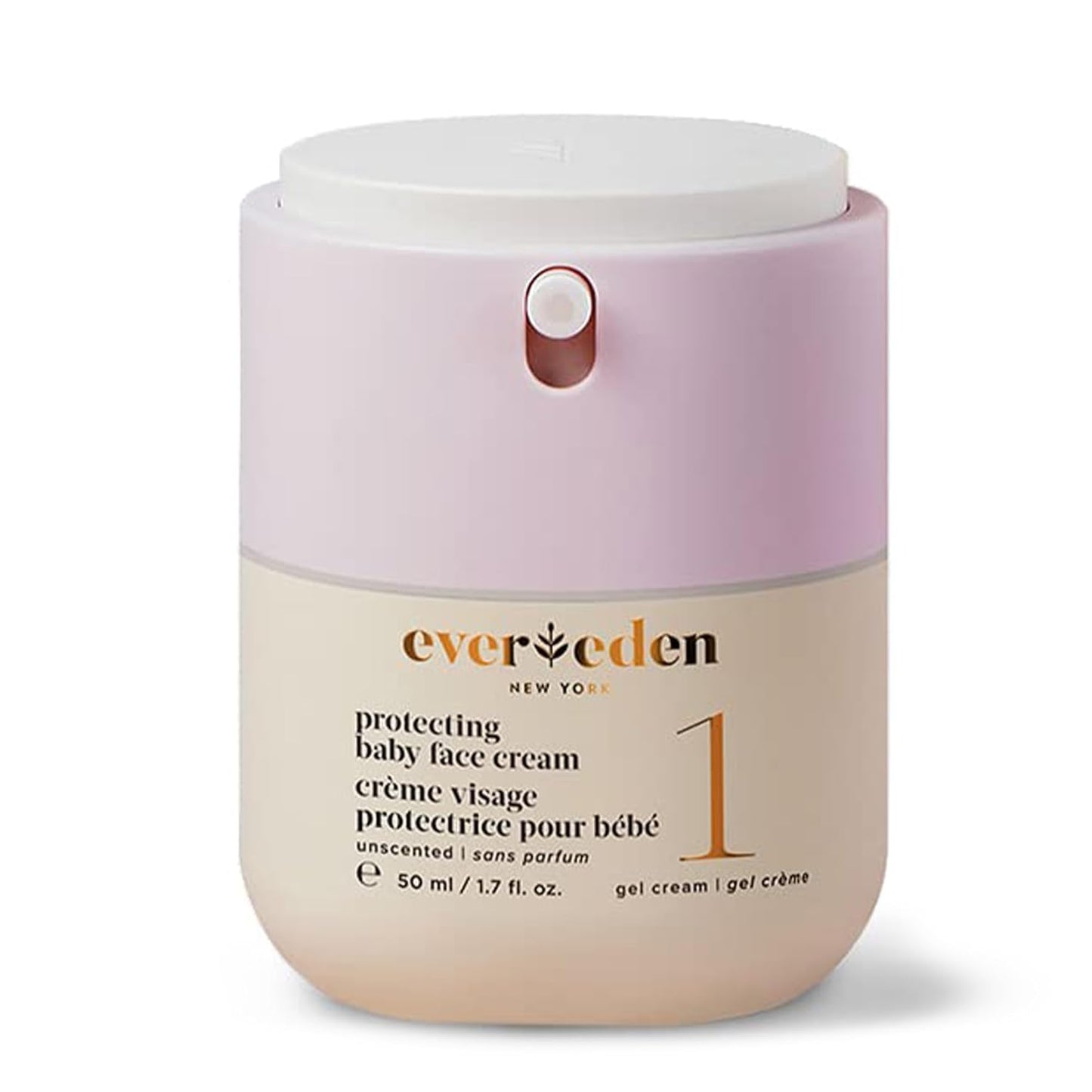 Evereden Protecting Baby Face Cream (1.7 fl. oz.): No.1 Gel Baby Cream - Nourishing Infant Face Moisturizer for Normal Skin & Hot, Humid Climates - Clean and Vegan Ingredients - Fragrance-Free