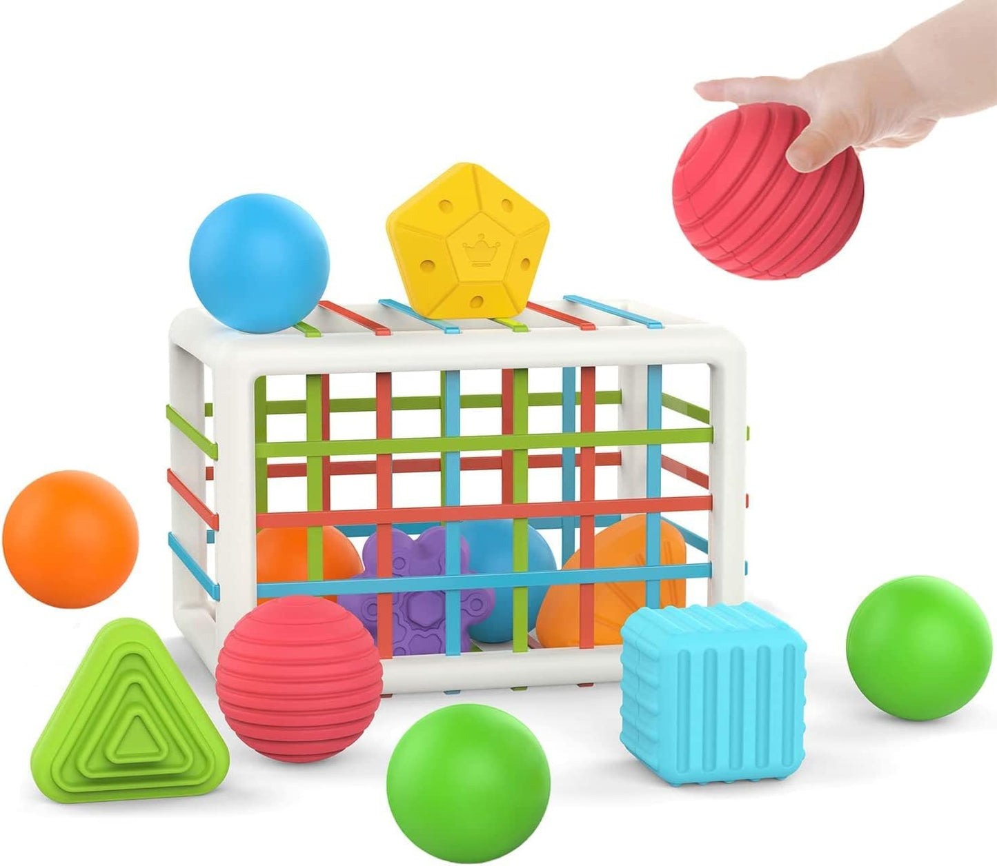 MINGKIDS Bath Toys 12-18 Months,Baby Sensory Fine Motor Skills Developmental Toys,Gifts for 6 9 12 18 Month Age 1 2 3 4 One Two Year Old Boys Girls Kids