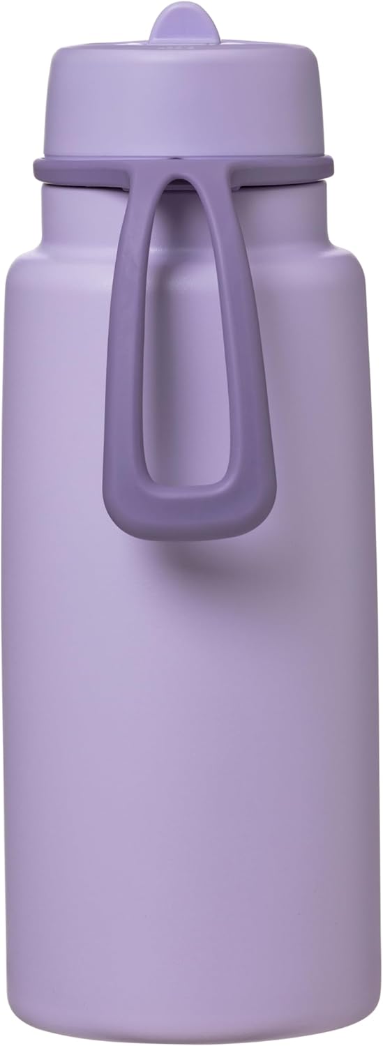 b.box Triple Insulated 34oz Water Bottle w/Stainless Steel Straw. 46 Hours Cold. Leak Proof Tumbler with Lid and Straw for Travel, Gym & School. BPA Free Sports Water Bottles.