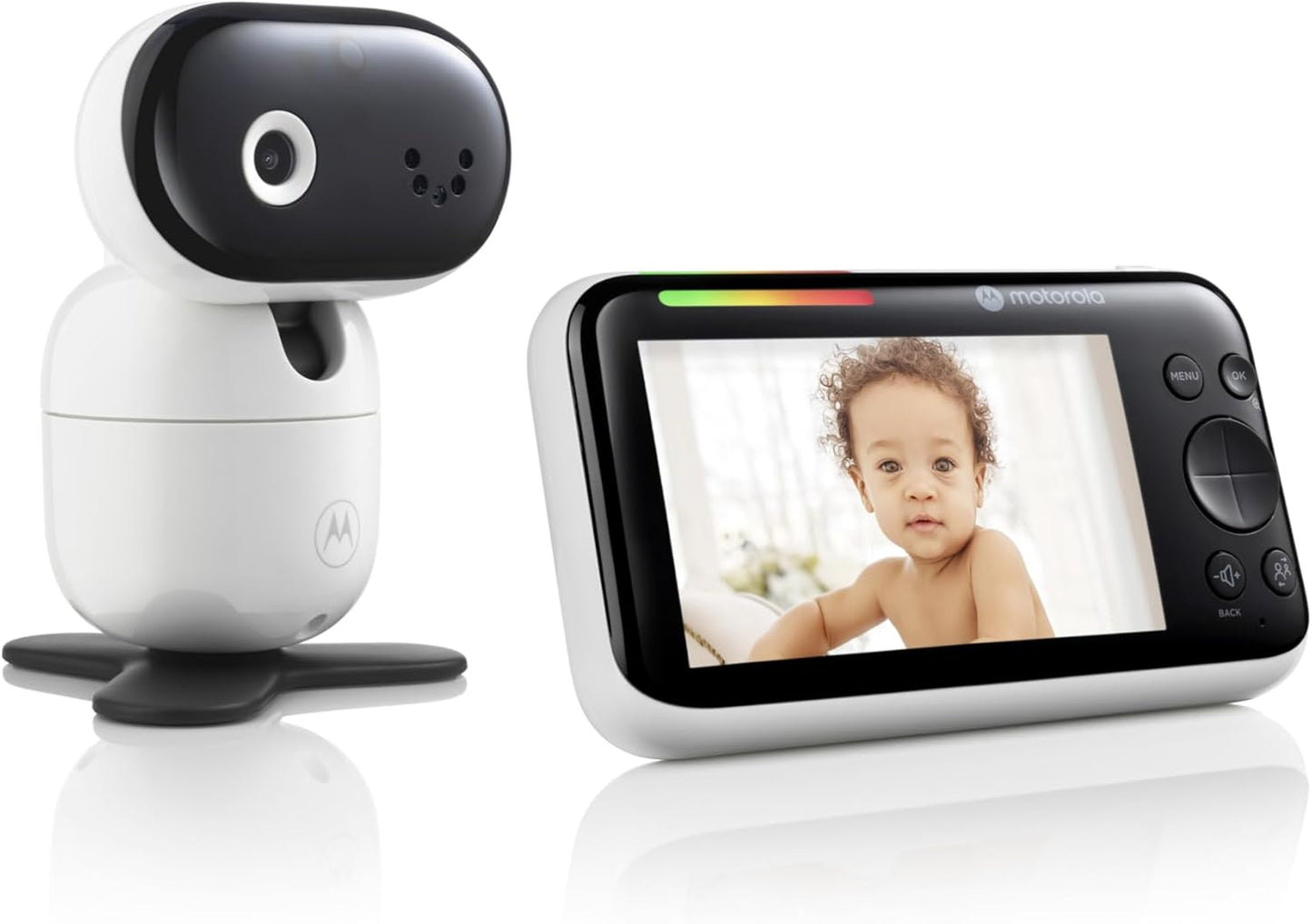 Motorola Nursery WiFi Video Baby Monitor with Camera and Audio, 5" Screen, HD PIP1510 Connect, 1000ft Range, Wall Mount, 2-Way Audio, Lullabies, Temperature Sensor, Zoom, Tilt