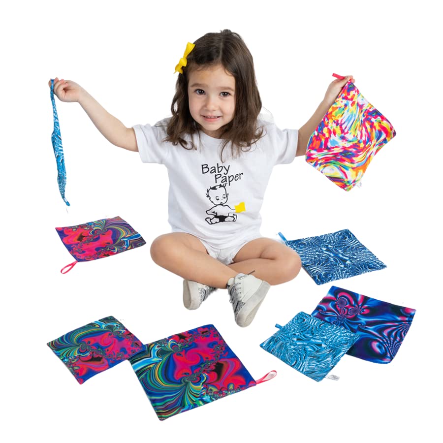 Baby Paper Larger-Sized Crinkle Sensory Toy for Babies and Children and Adults | Gartel Circus Time Design | Non-Toxic, Washable | Great for Baby Showers