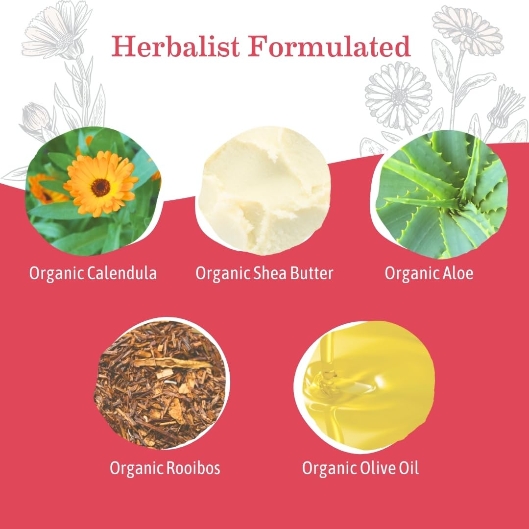 Earth Mama Simply Non-Scents Baby Lotion for Dry Skin, Calendula Cream, Skin Care for Kids, Organic Moisturizer, Unscented Lotion with Aloe, Rooibos, & Shea Butter, 8-Fl oz (2-Pk)