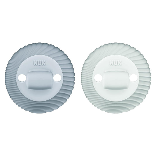 NUK for Nature Comfy Duet 100% Silicone Soother 2-in-1 Pacifier and Teether