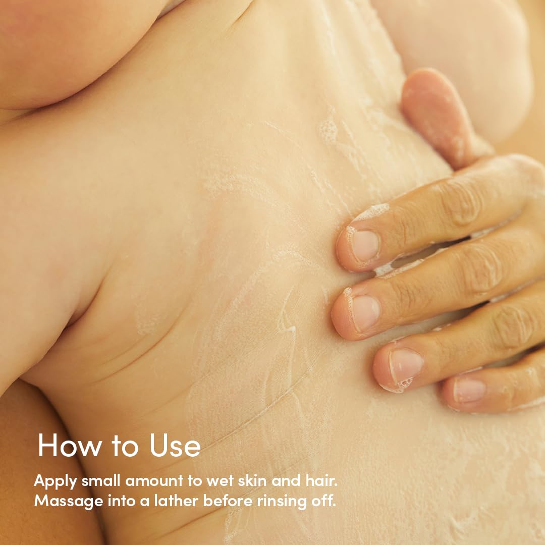 Evereden Tri-Water 2-in-1 Cooling Baby Shampoo and Body Wash: Gentle Cleansing with Coconut, Oceanic Glacial, and Aloe Waters | Soothing