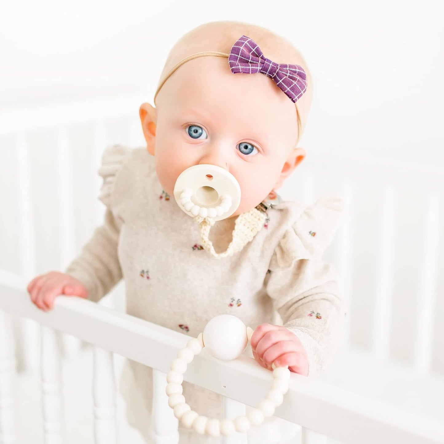 Ryan and Rose Cutie Teether Rattle (Ivory)