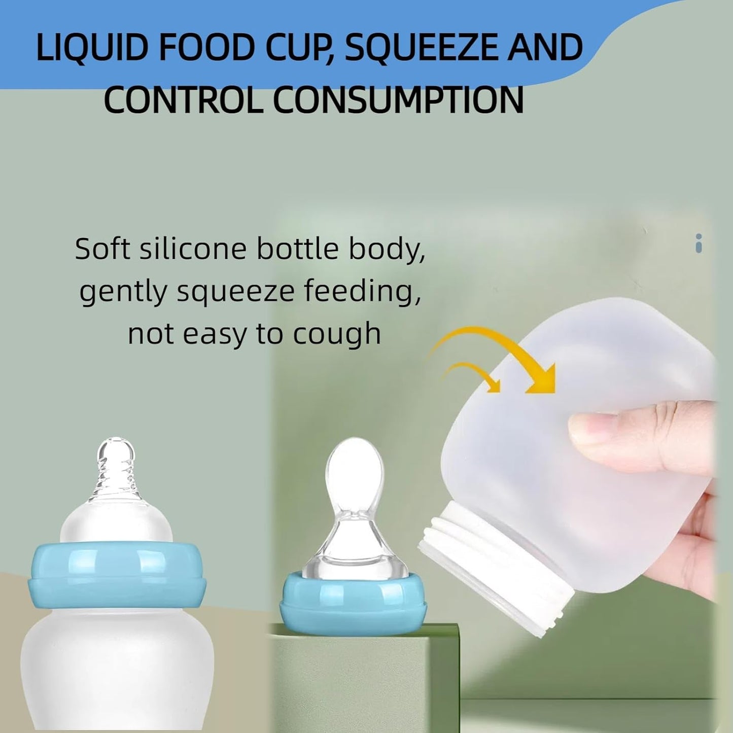 Adult Bottle,Drinking Aids Cup for Elderly,Safe Straws for Dysphagia,Anti-Choking Cup,Pregnancy Water Bottle,Parkinsons Aids for Living,Suitable for Disabled,Elderly,Postoperatively.(Blue)