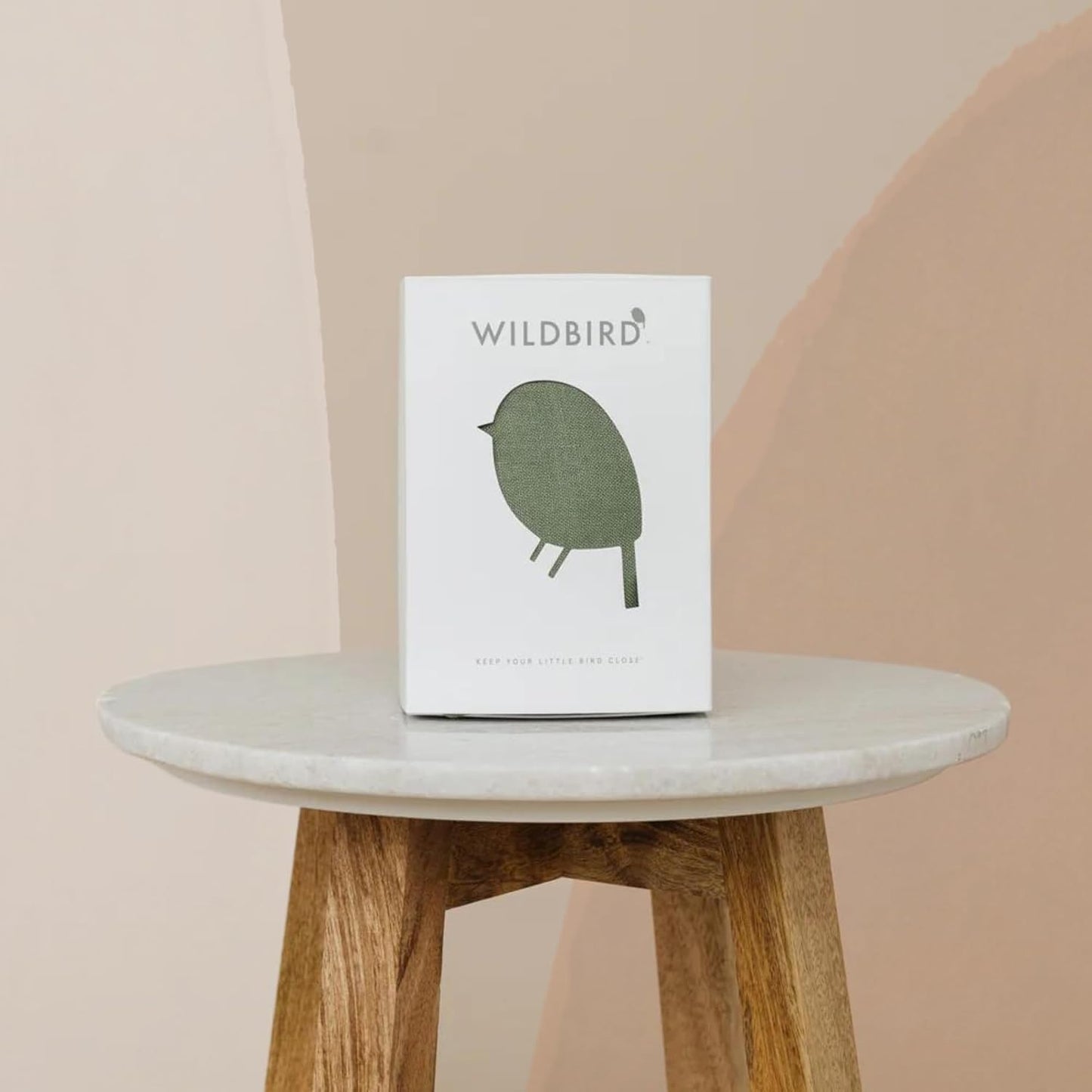 WildBird Ring Sling Baby Carrier for New Moms & Dads & Caregivers - Made from 100% European Linen - for Newborns to Toddlers Up to 35 lbs - Long 90" Size (Acadian Fabric/Rose Gold Ring)