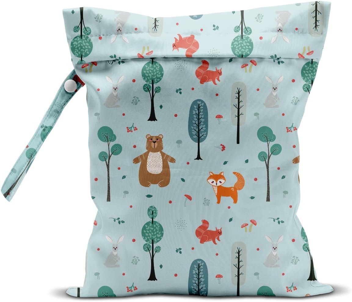 Wet Bag for Baby Swimsuit Dirty Clothes Diaper Yoga Gym, Wet Dry Bag, Beach Vacation Essential for Baby Travel Poor Swiming Bathing Daycare Toddler Diapers