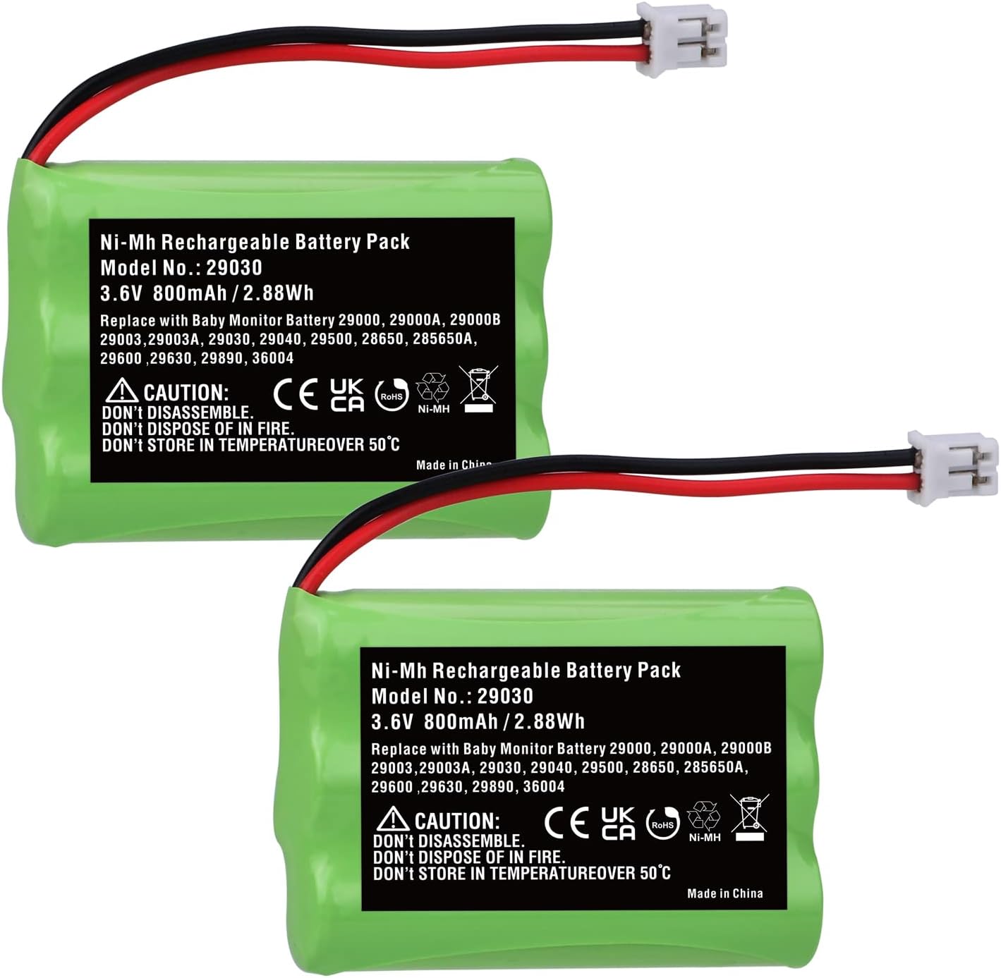 3.6V 800mAh 29030 Ni-MH Battery for Summer Infant Baby Monitor 29000,29000A.29000B 29003,29003A,29030,29040,29500 28650,285650A 29600,29630,29890,36004