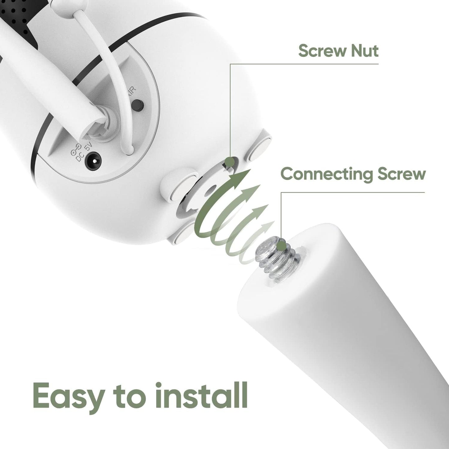 bonoch Baby Monitor Mount for BBM01/ BBM02/ BBM03/14 Crib Camera Holder Wall Mount Flexible Twist Versatile Without Wall Damage, Baby Camera Stand for Crib Nursery