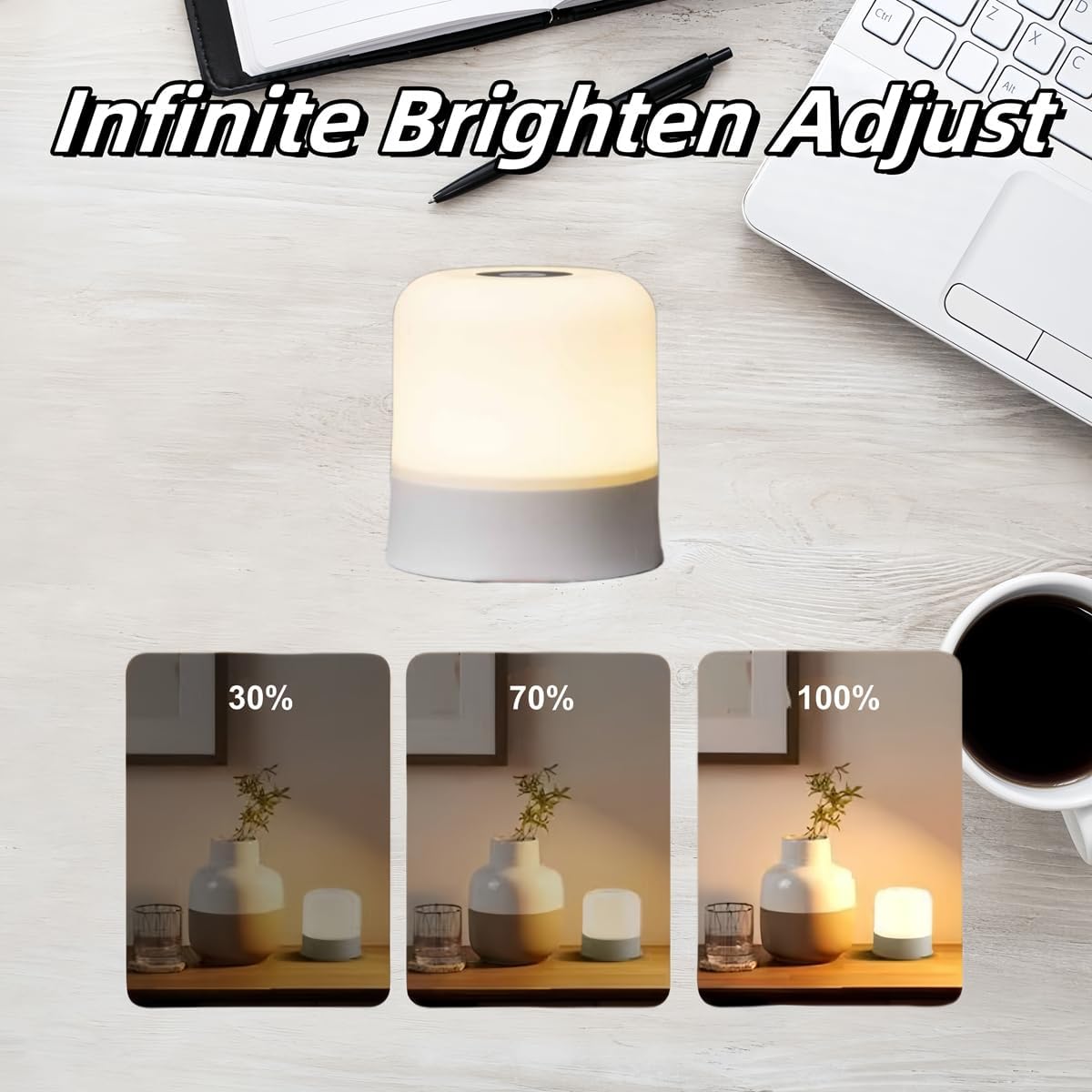 Baby Night Light 3 Colors Egg Light for Nursery Rechargeable Nursery Night Light Small Cordless Table&Bedside Lamp Eye Caring Dimmable LED Touch Night Lamp for Kids, Toddler, Nursing