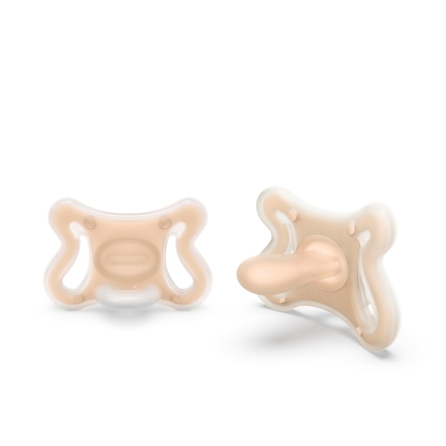 Suavinex Zero Zero Silicone Baby Pacifier w/SX Pro Physiological Pacifier Nipple (-2-2M), 2Pk, Fair