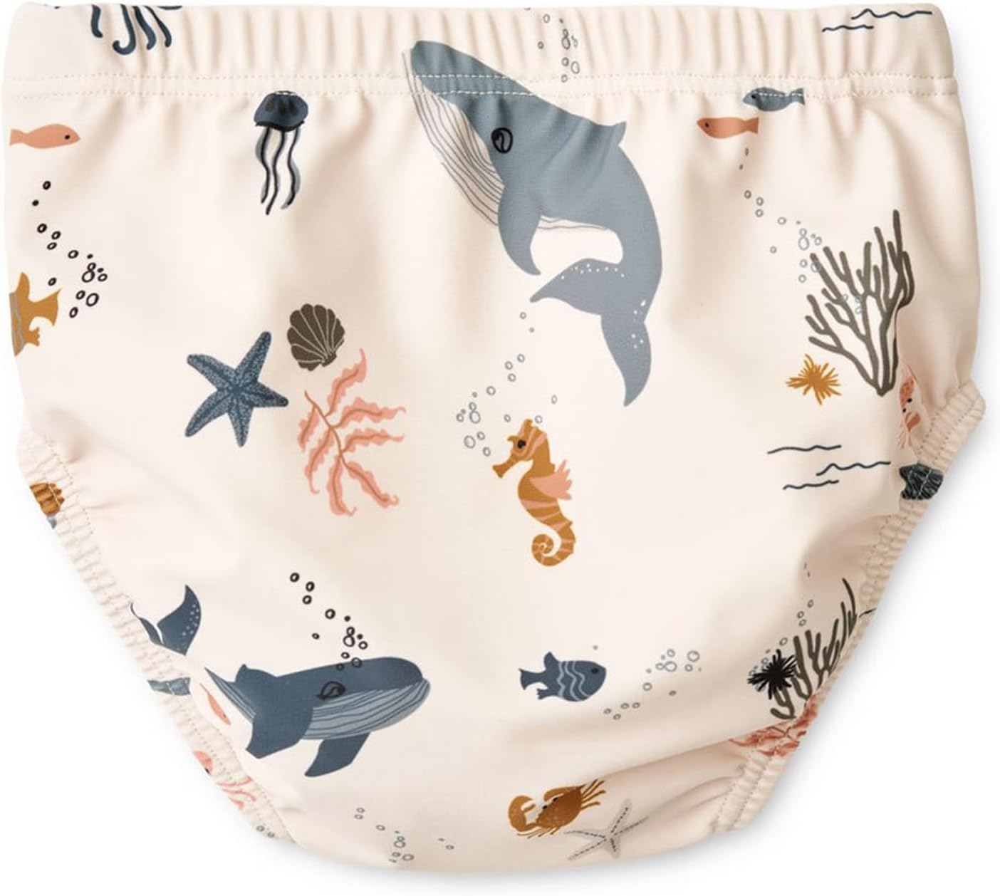 Baby Toddler Unisex Reusable Swim Diaper, Size 2-3, 1 Count, Blue, Animal Print, Waterproof, Bisphenol A Free, 22-34 lbs, 18-24M