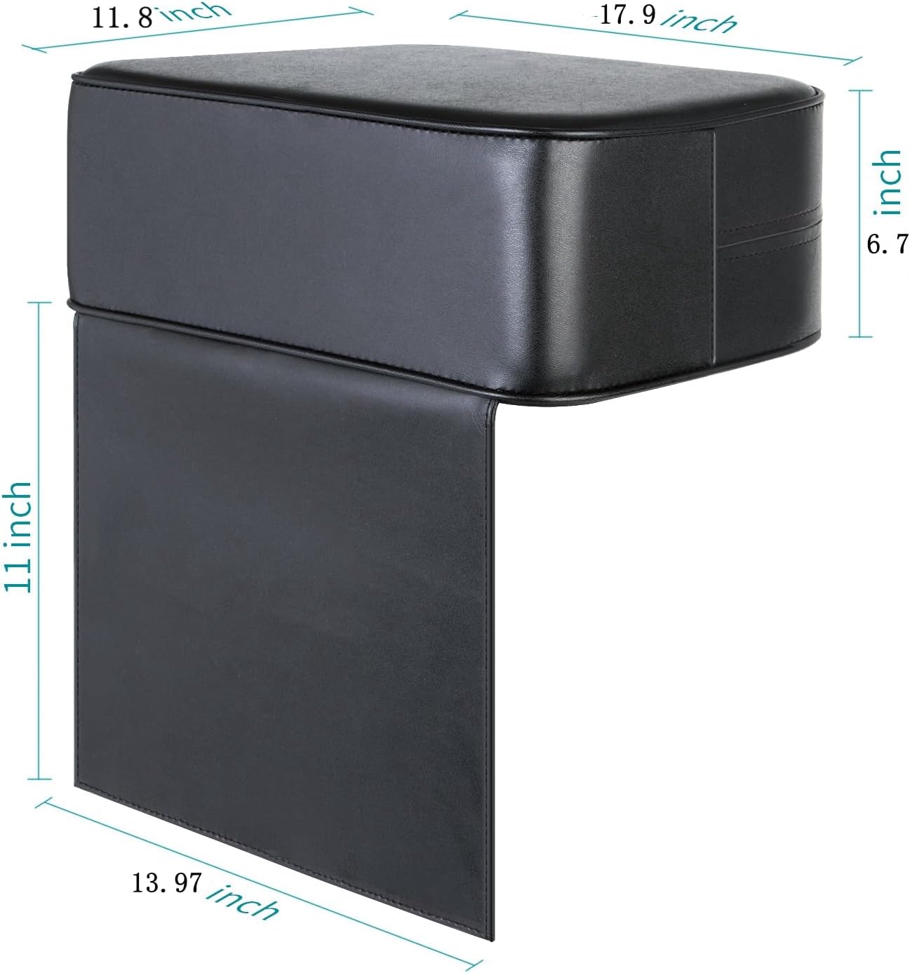 Salon Booster Seat Cushion for Hair Cutting Salon Leather Pads Large Size, Boat Booster Seat Cushion, Styling Chair Seat Booster, Barber Beauty Salon Spa Equipment Black