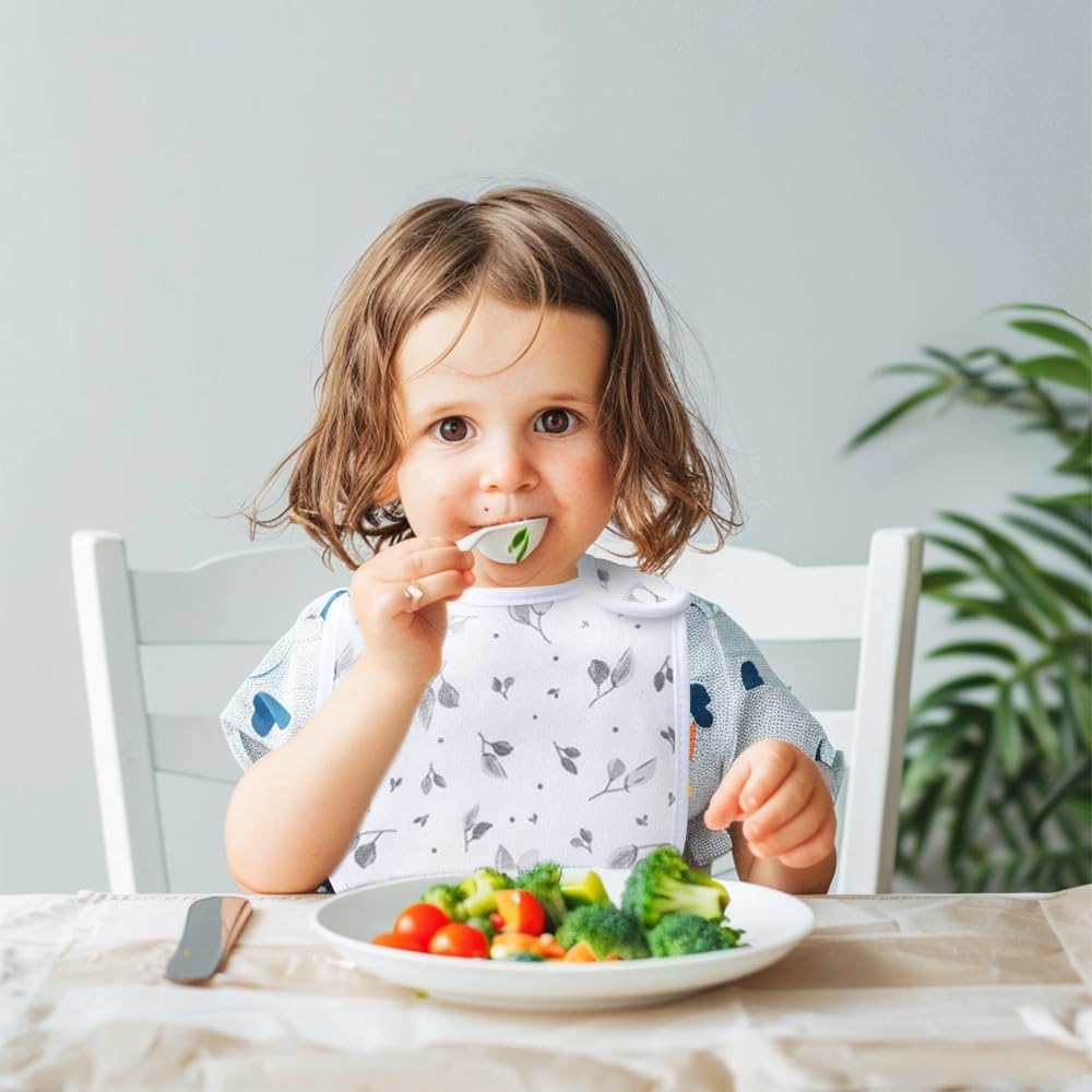 Pack of 6,Baby Bibs,Unisex,Soft and Absorbent,Adjustable,Easy to Use