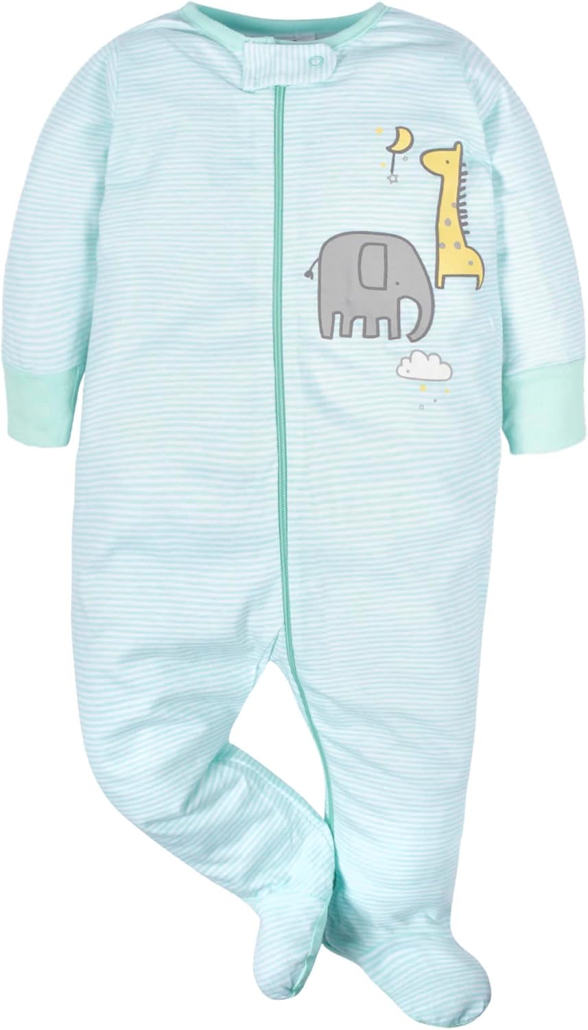 Gerber Baby Girls 4 Pack Sleep 'N Play Footie