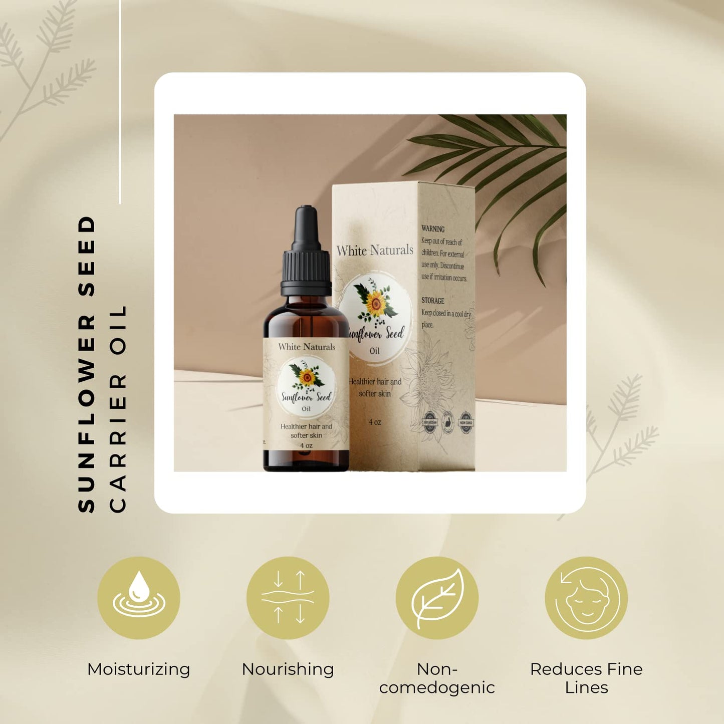 Wheatgerm Carrier Oil, Cold-pressed Unrefined, Organic 100% Pure, Wheat Germ, Rich in Vitamin E, For Skin, Hair, Nails & Stretch Marks