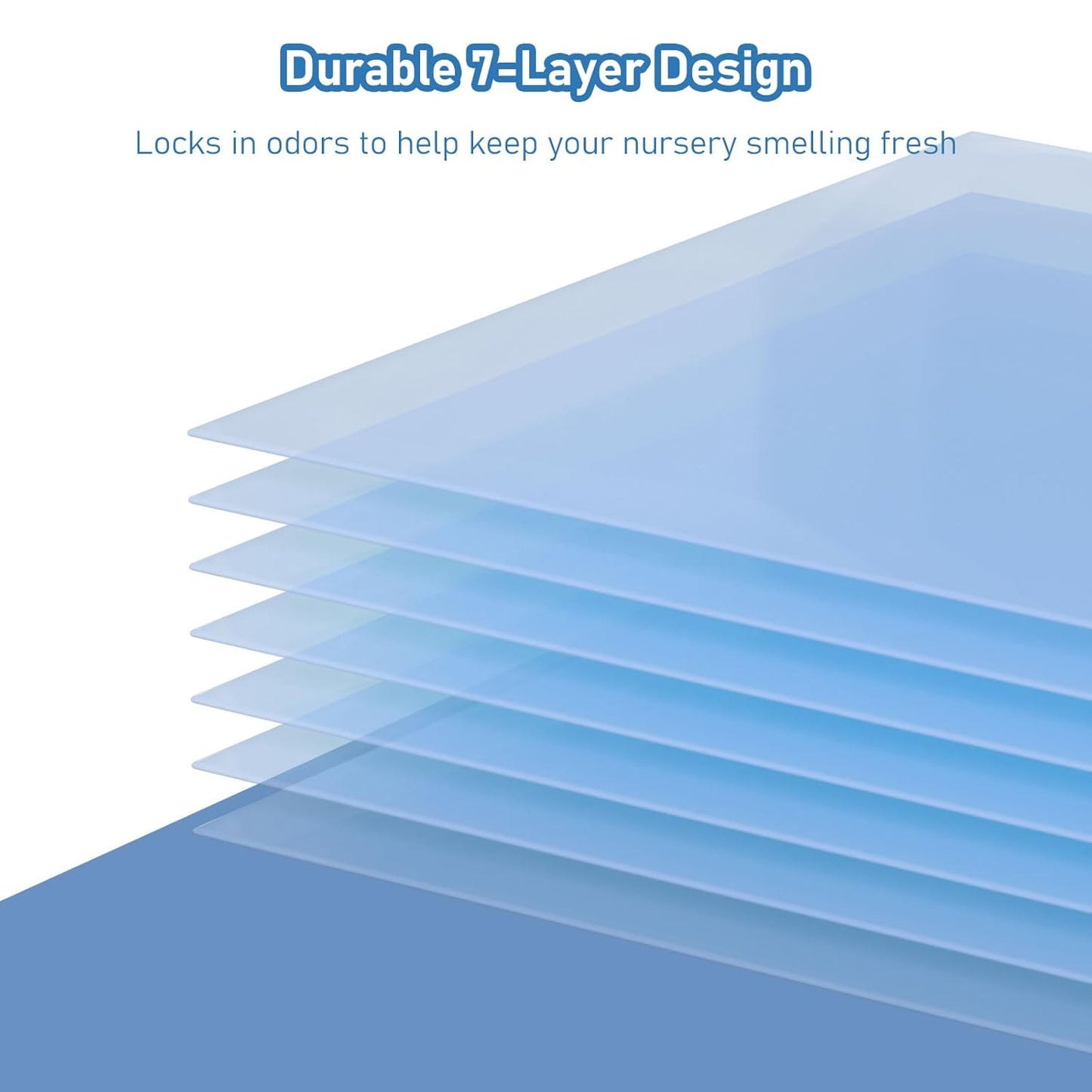 Diaper Pail Refills Bags with 30 Bags Compatible with Genie Easy Roll Signature Diaper Pails and Platinum Diaper Pails, Lasts Up to 8 Months, 7-Layer Odor-Barrier Technology, 3 Pack (90 Bags)