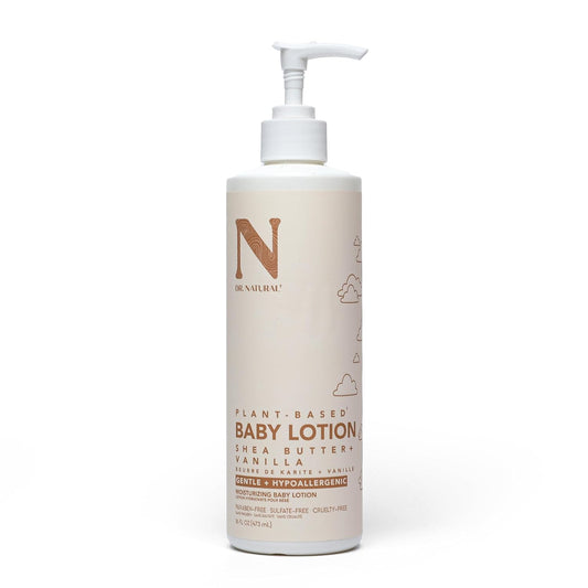 Dr. Natural Moisturizing Baby Lotion - Shea Butter Baby Lotion for Newborn and Kids - Sensitive Skin Body Lotion - Shea Butter and Vanilla - 16 oz