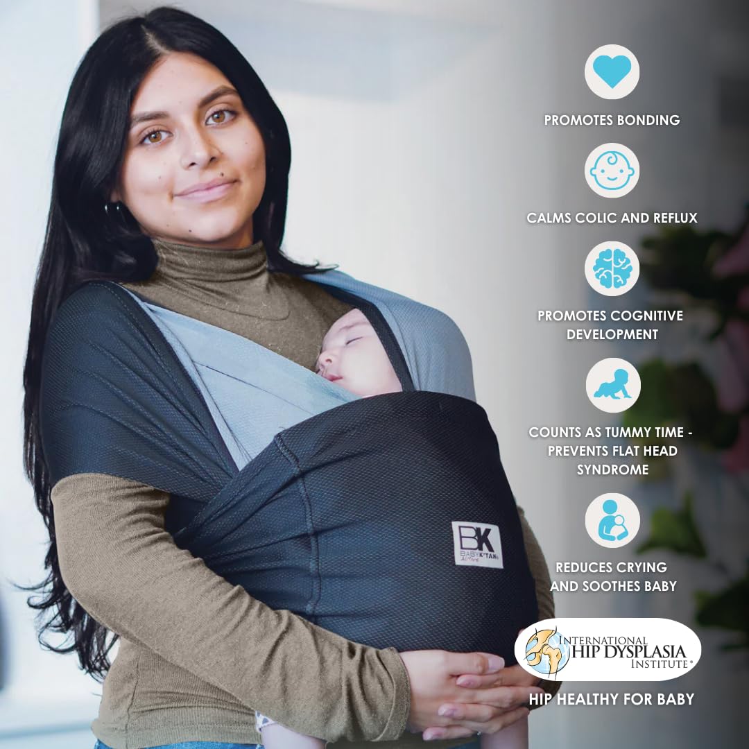 Active Oasis Baby K'tan Baby Carrier Wrap: #1 Easy Pre-Wrapped Baby Sling Gift | Breathable Sport Blend | UVA/UVB Infant Sun Protection | Promotes Safe Hygiene | Newborn up to 35lb (See Size Chart)
