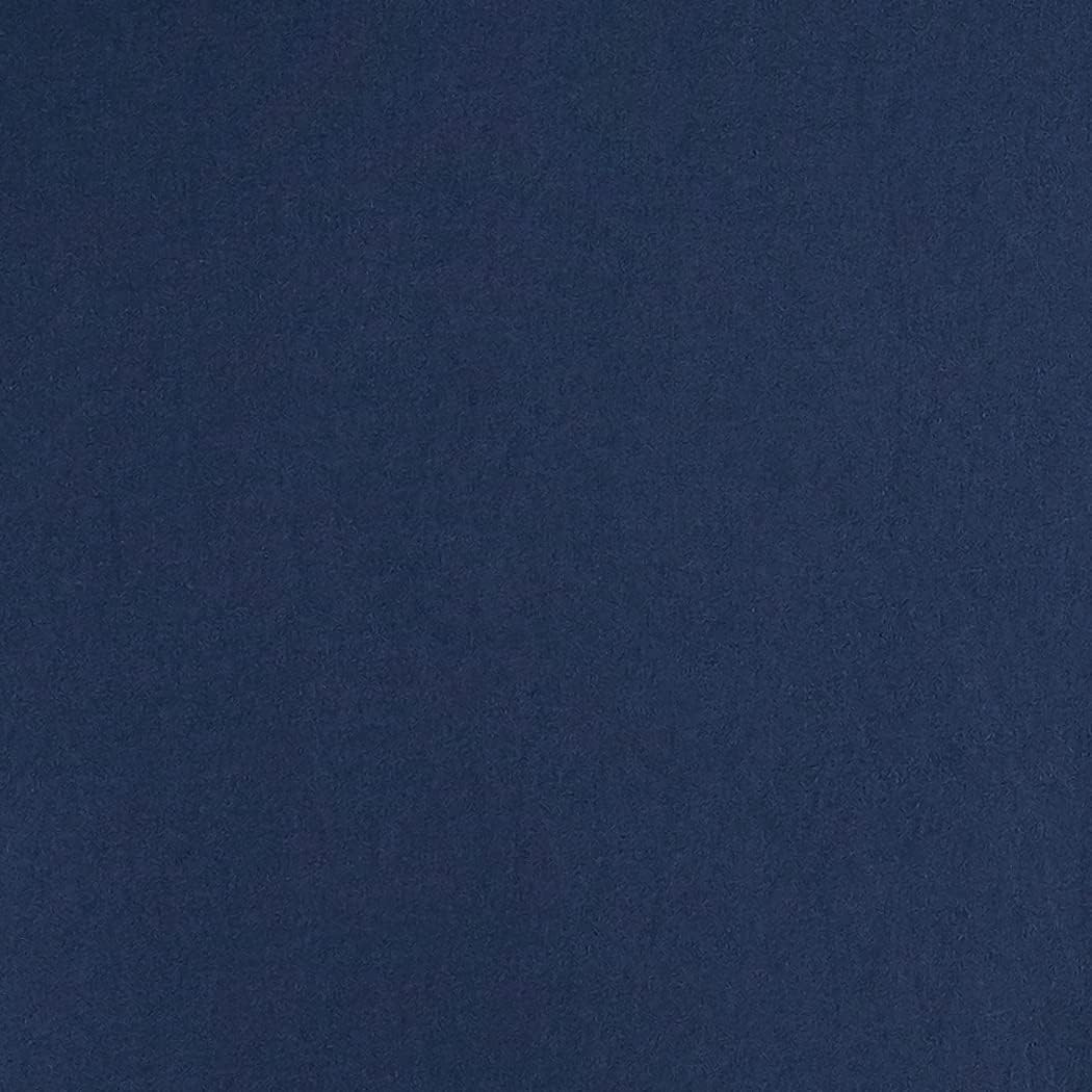 Amazon Basics Lightweight Pleated Bed Skirt, Full, Navy Blue, Solid