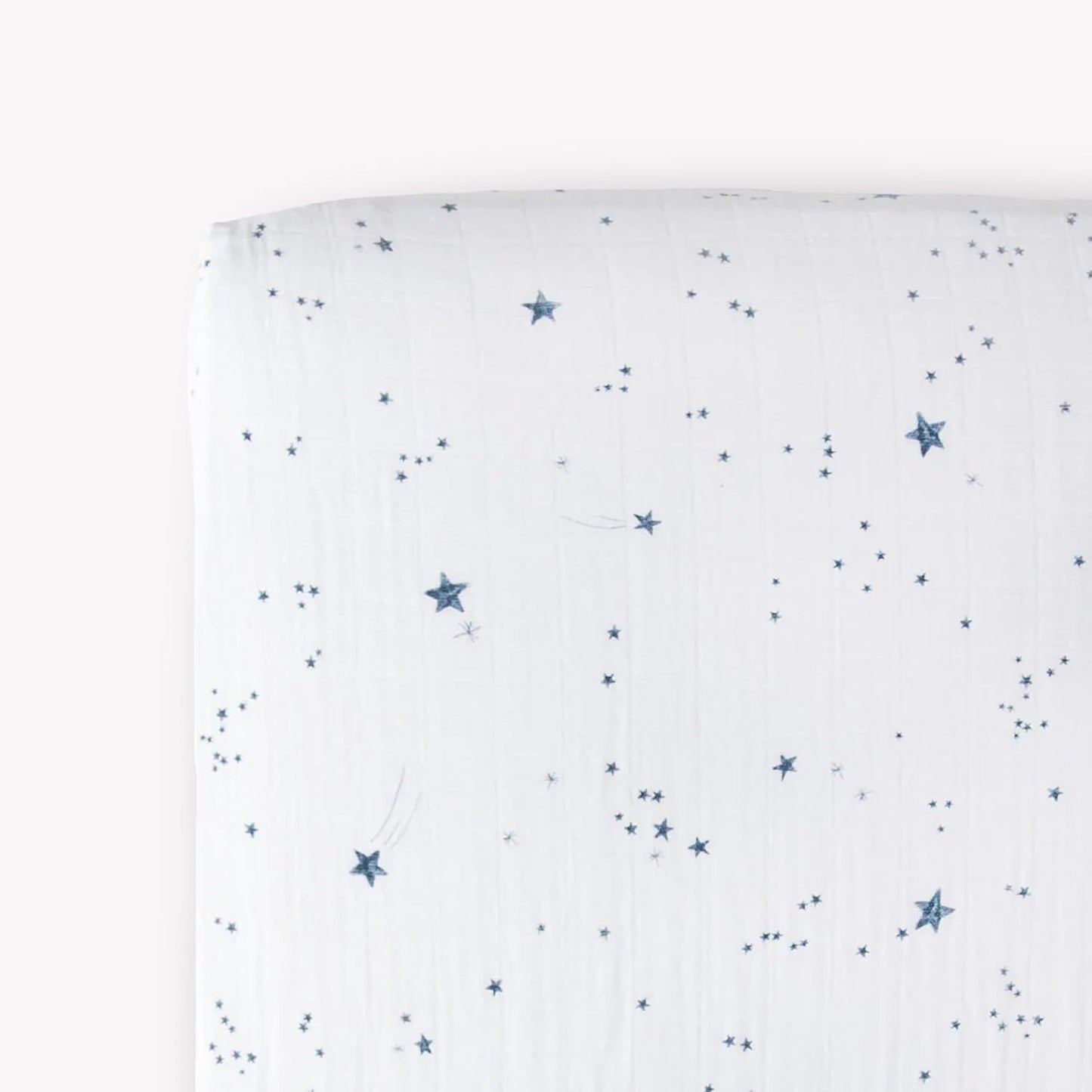 Little Unicorn Premium Crib Sheet | Breathable & Super-Soft Muslin Fabric (Shooting Stars)