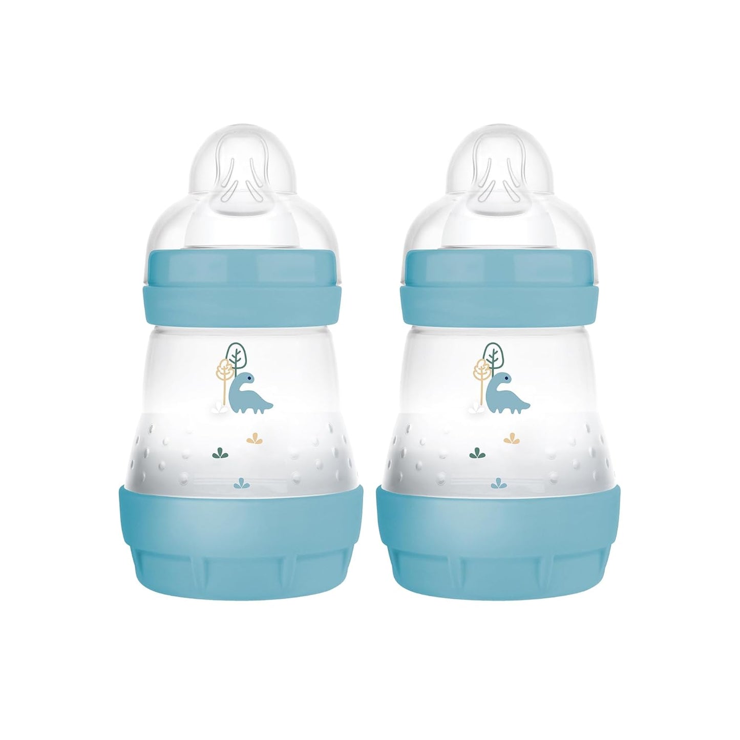 MAM Easy Start Anti-Colic Baby Bottle 5oz, Slow Flow, Breastfeeding-Like Silicone Nipple Bottle, Reduces Colic, Gas, & Reflux, Easy-to-Clean, BPA-Free, Vented Baby Bottles for Newborns, 0-3 Months
