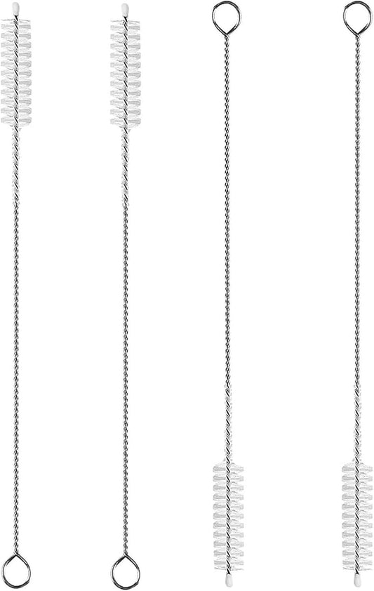 4 Pcs Straw Cleaner Brush, 10mm Wide Reusable Extra Long Straw Cleaner for 40, 30, 20 oz Stanley Mug, Stainless, Bottle