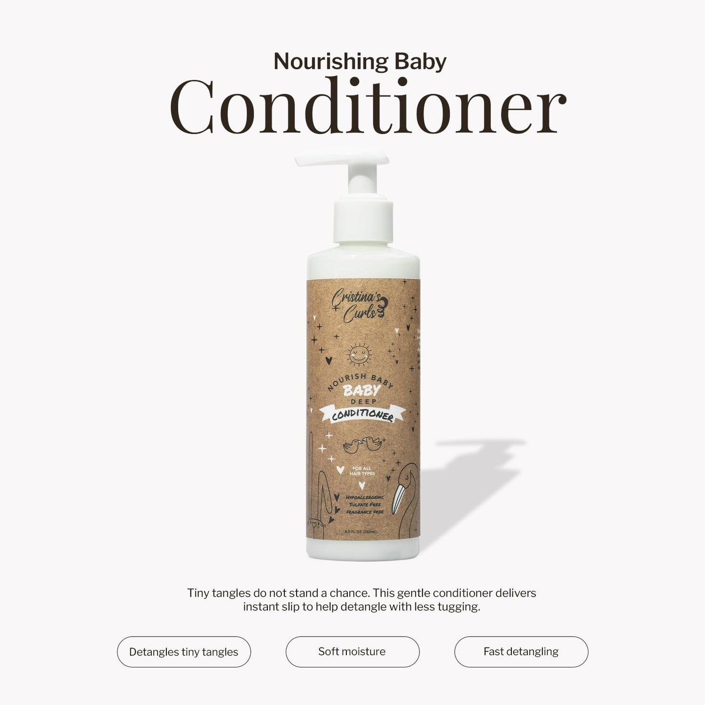 Cristina's Curls Baby Conditioner – Gentle Slip For Tiny Tangles And Soft Moisture