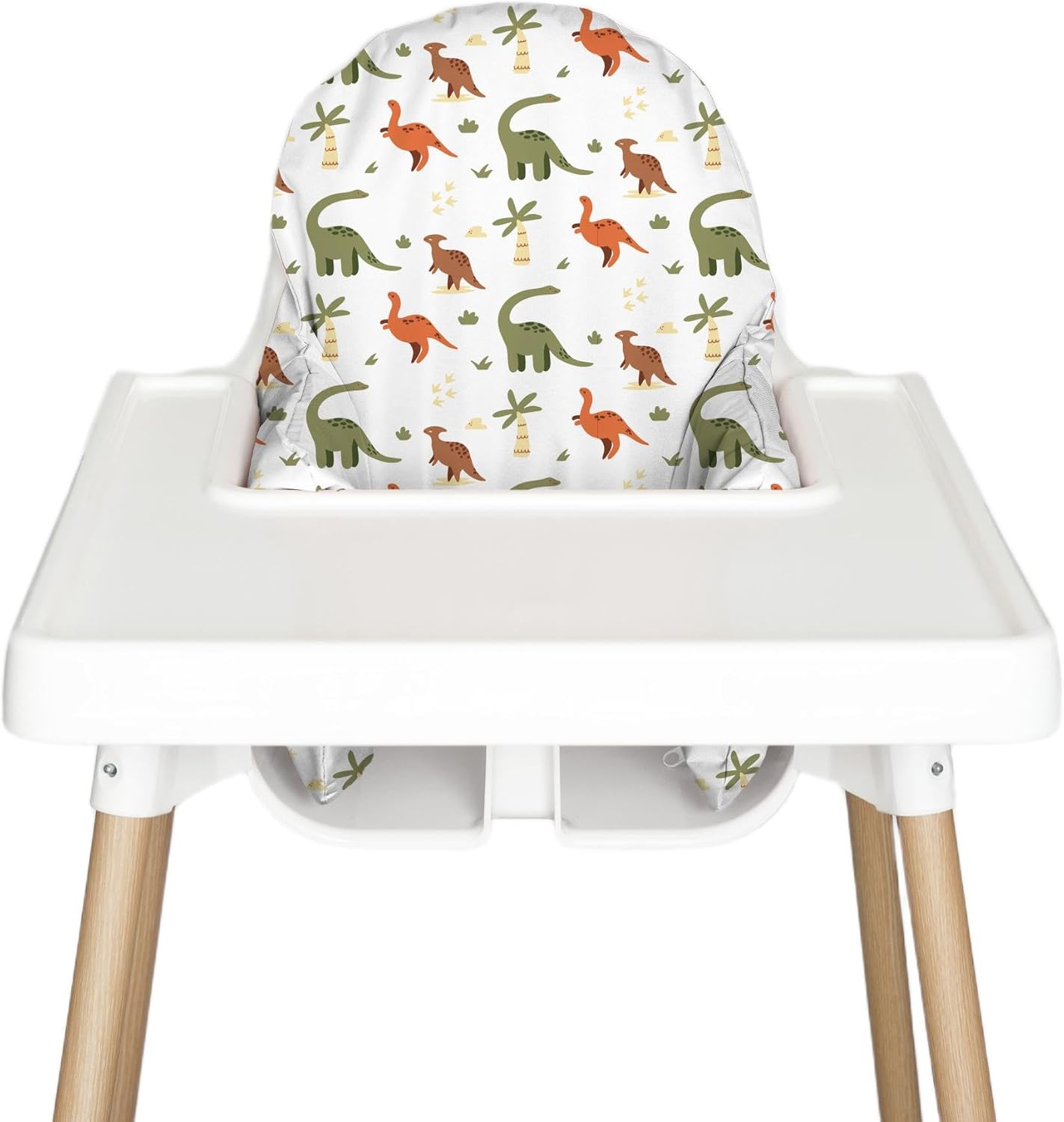 Nibble and Rest Highchair Insert Cover, Compatible for IKEA Antilop Highchair, High Chair Accessories Stain-Proof and Wipeable Insert Cover (Cushion NOT Included)(Dinosurdays)