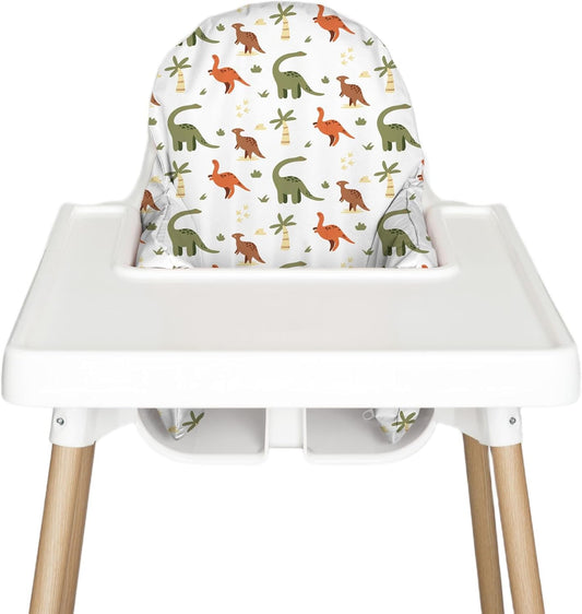 Nibble and Rest Highchair Insert Cover, Compatible for IKEA Antilop Highchair, High Chair Accessories Stain-Proof and Wipeable Insert Cover (Cushion NOT Included)(Dinosurdays)