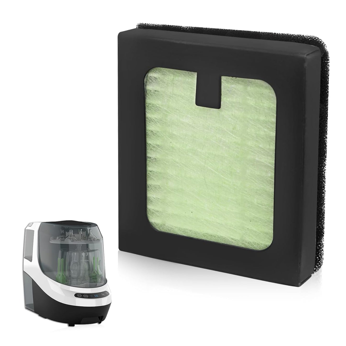 HEPA Filter Replacement Compatible with Baby Brezza Bottle Dryer Advanced and Baby Brezza Bottle Washer Pro