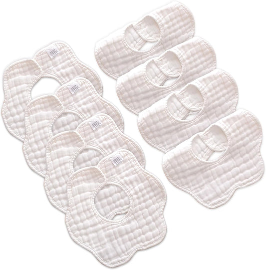 Baby Bibs Muslin Drool Teething Drooling Bibs for Baby Girl Boy Muslin Cotton