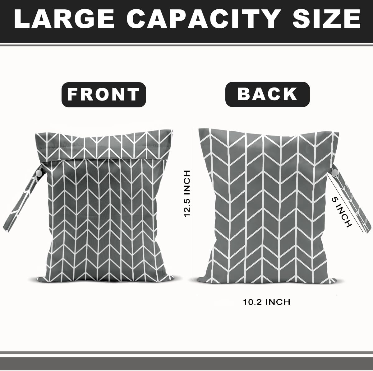 2Pcs Arrow Print Wet Bags, Wet Dry Bag Reusable Zipper Pouch for Swimsuit, Diapers, Travel, Pool, Beach, Dirty Yoga Gym Clothes, Toiletries, Waterproof Birthday Christmas Gifts