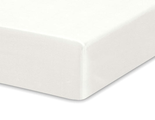 Crib Fitted Sheet by Pure Bamboo, Genuine 100% Organic Viscose Derived from Bamboo, Luxuriously Soft, Ultimate Cooling, Fits Standard Size Crib Mattress (White)