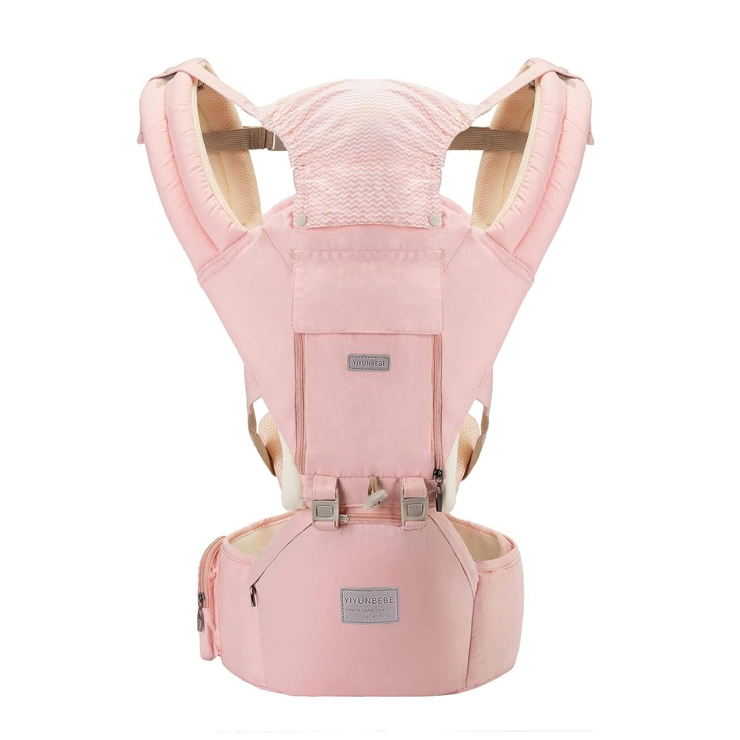 Baby Carrier Newborn to Toddler Baby Carriers with Seat Infant Baby Holder Backpack Baby Carriers Front and Back for Carrying and Hiking (Pink)