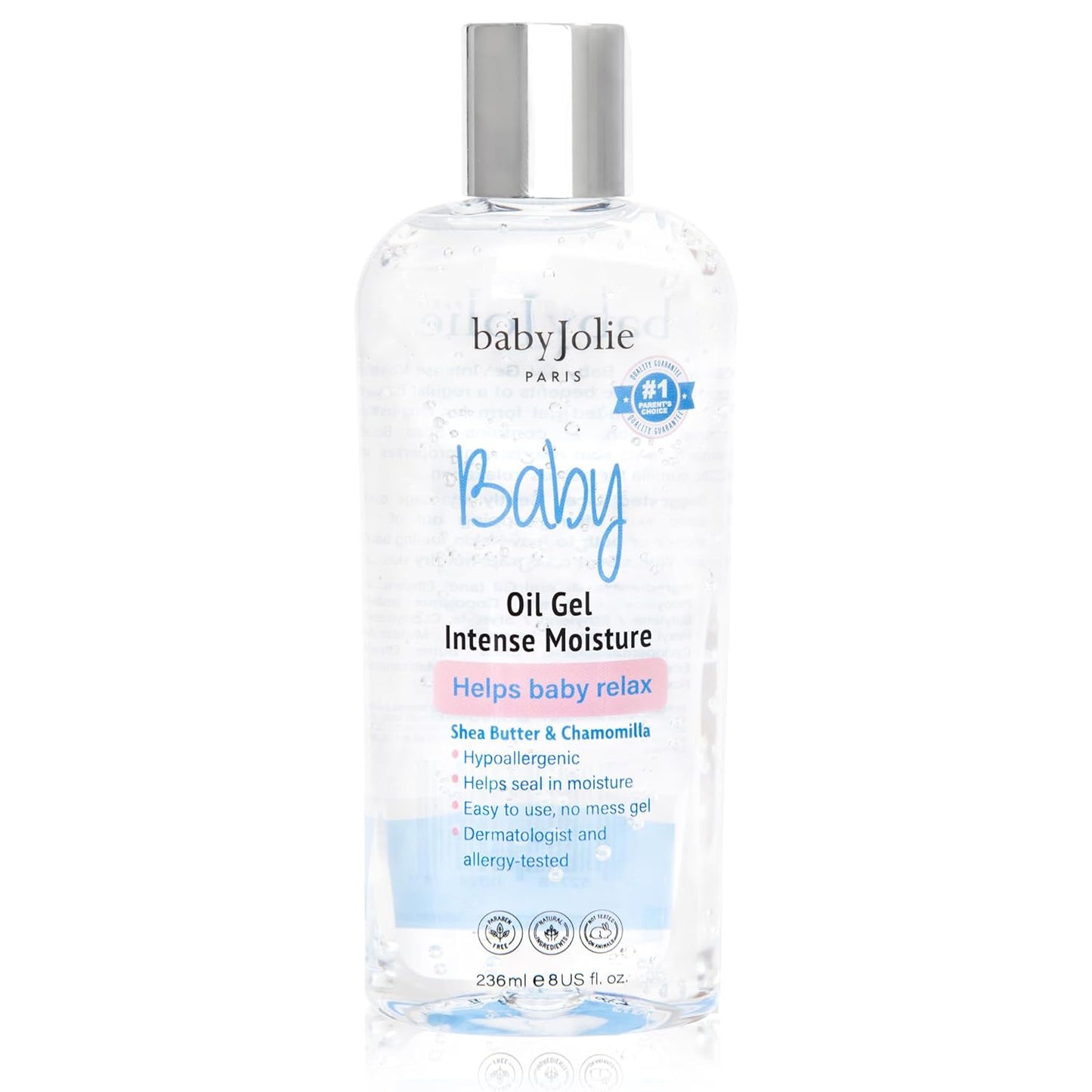 Baby Jolie Relaxing Baby Oil Gel with Shea Butter & Camomile Intensive Moisture 8Oz