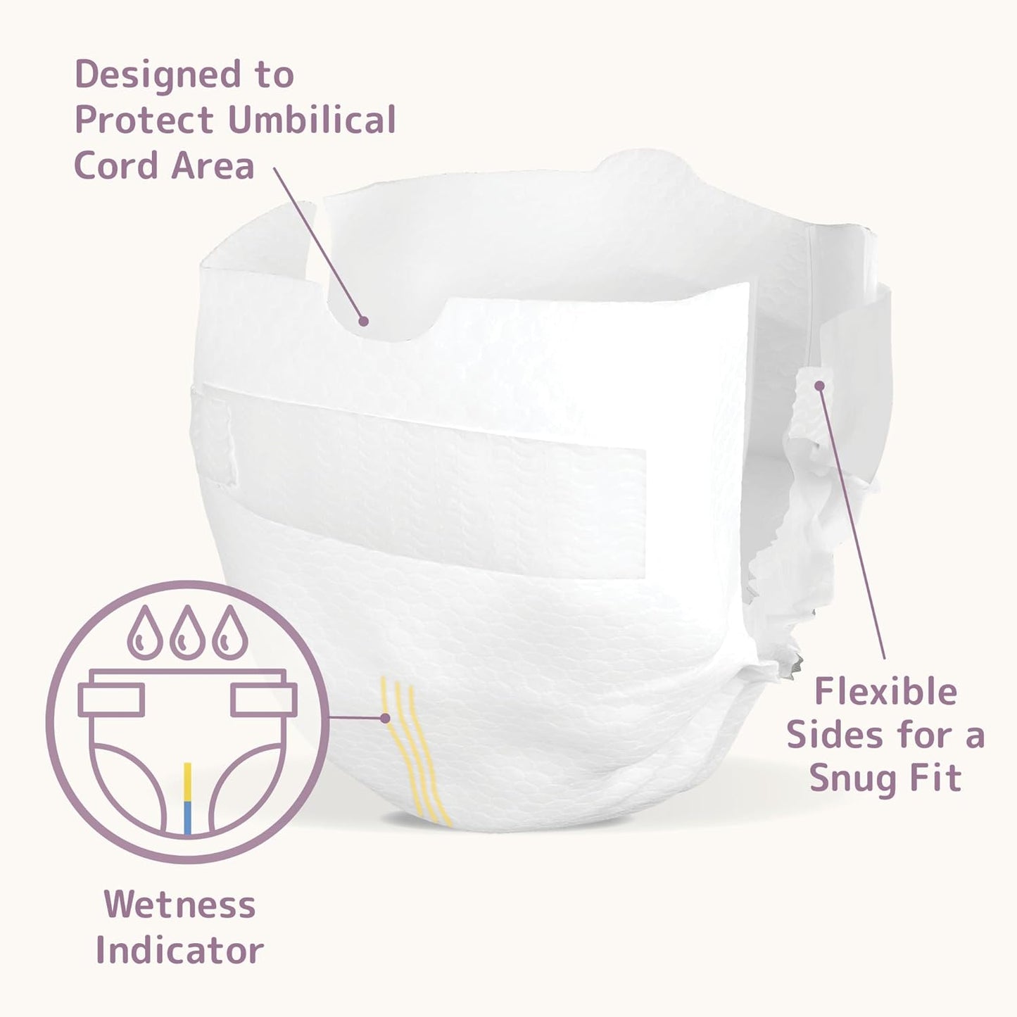 Bambo Nature Hypoallergenic Dream Baby Diapers, Premium Eco-Labeled Sustainable Diapers, Enhanced Leakage Protection, Totally Chlorine-Free, Skin Friendly, and Super Absorbent - Size 0 (24 Count)