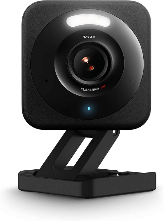 WYZE Cam v4 (Latest Model), 2.5K AI Security Camera, Indoor/Outdoor Cameras for Home Security, Baby Monitor & Pet Camera, Vibrant Color Night Vision, No Subscription Required, Free Expert Help