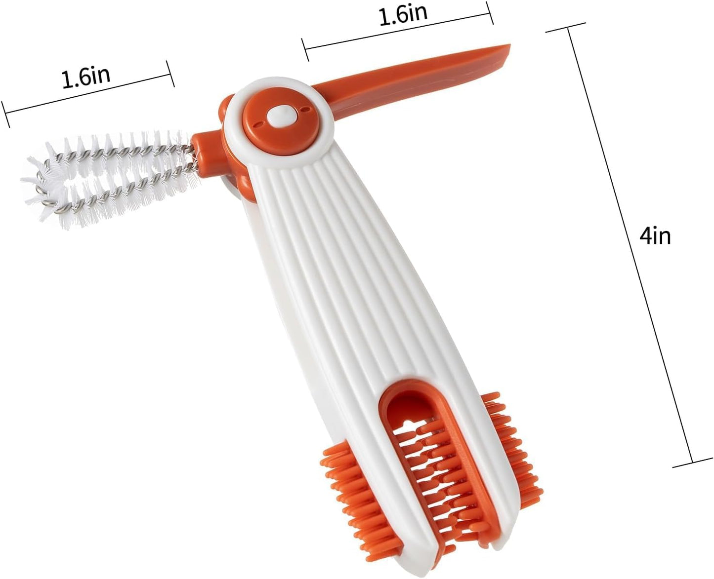 3 in 1 Cup Lid Gap Cleaning Brush Set with 3 Straw Cleaner Brush, Multifunctional Cup Cover Cleaning Brush, Small Cleaning Brushes for Nipple, Water Bottle Lid, Home Kitchen Cleaning Tools, Pack of 3