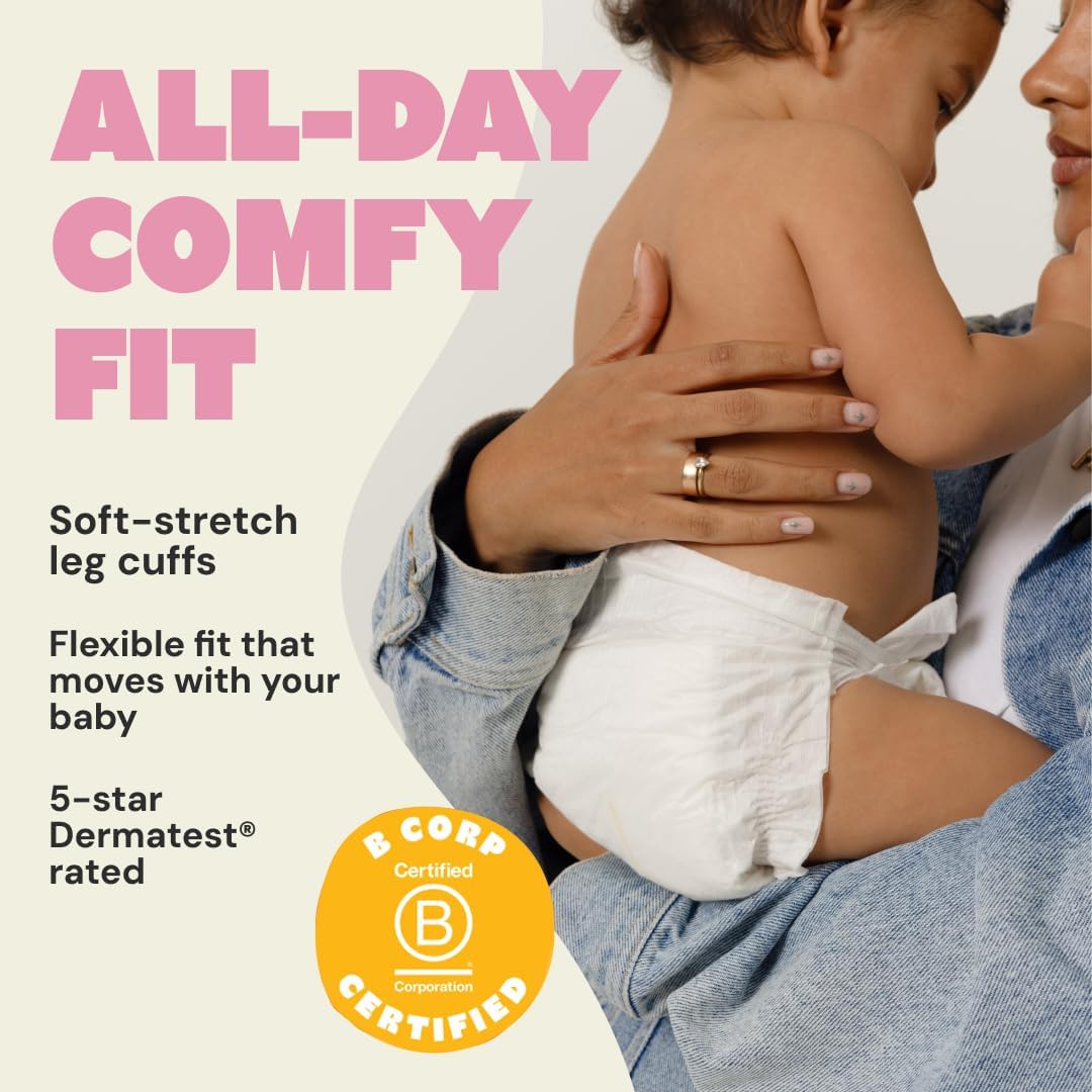 DYPER - Baby Diapers Size 3 (28 Count) - Plant Based Disposable Diapers for Day and Overnight Premium Leak Protection, Skin-Friendly Comfort with Soft Size 3 Diapers (16-28 lbs)