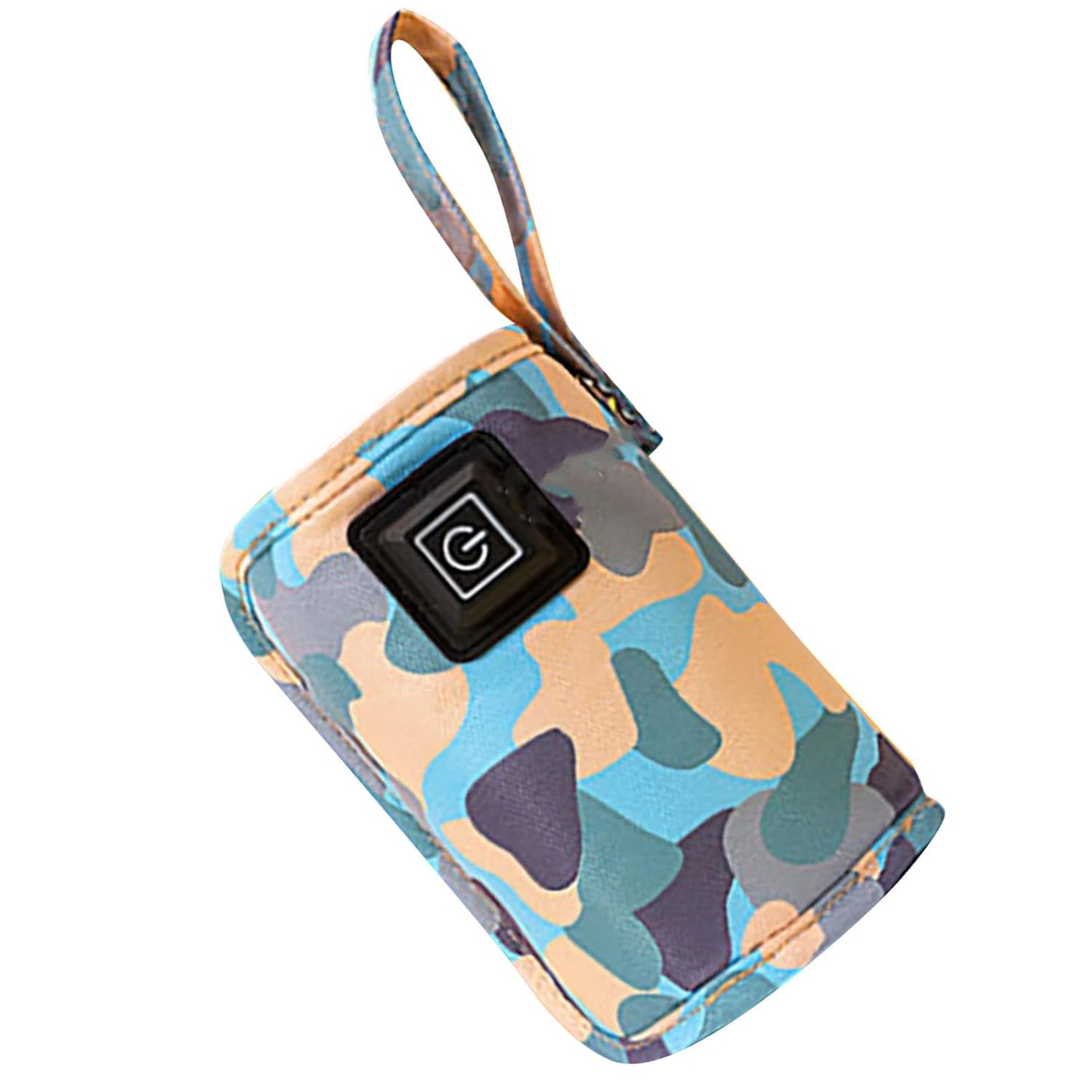 USB Milk Bottle Warmer Bag Size Temperature Adjustable Portable Feeding Bottle Warmer 5V 2A (Blue)