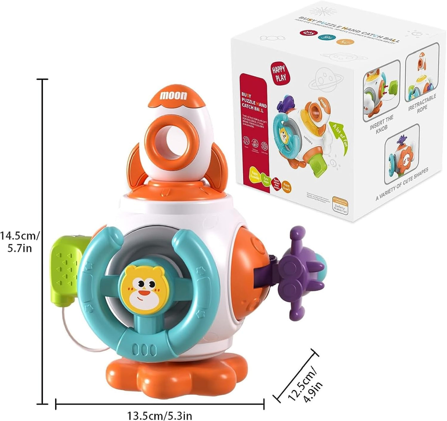 Montessori Toys for 1-3 Year Old, Baby Sensory Toys for 0-6 6-12 Months Travel Activities Busy Board Cube,Easter Basket Stuffers Gifts for 6 9 12 18 Months One 2 3 Year Old Infant Toddler Boys Girls