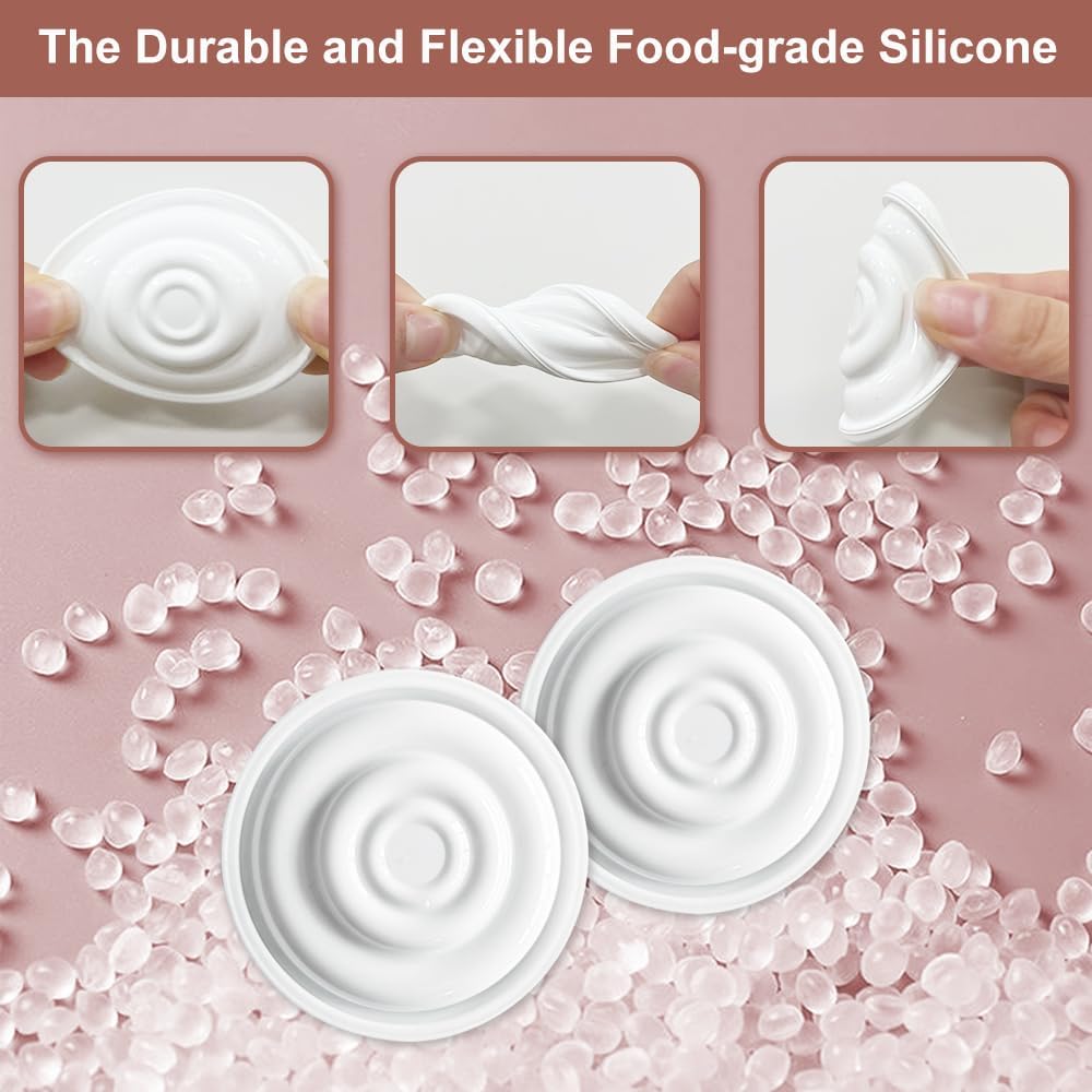 4pcs Silicone Membrane Breast Pump Replacement Parts for Spectra S2, S1, 9 Plus, Synergy Gold,for Spectra Pump Accessories, Diaphragm Compatible with Spectra, May mom, Pump Mom Backflow Protector