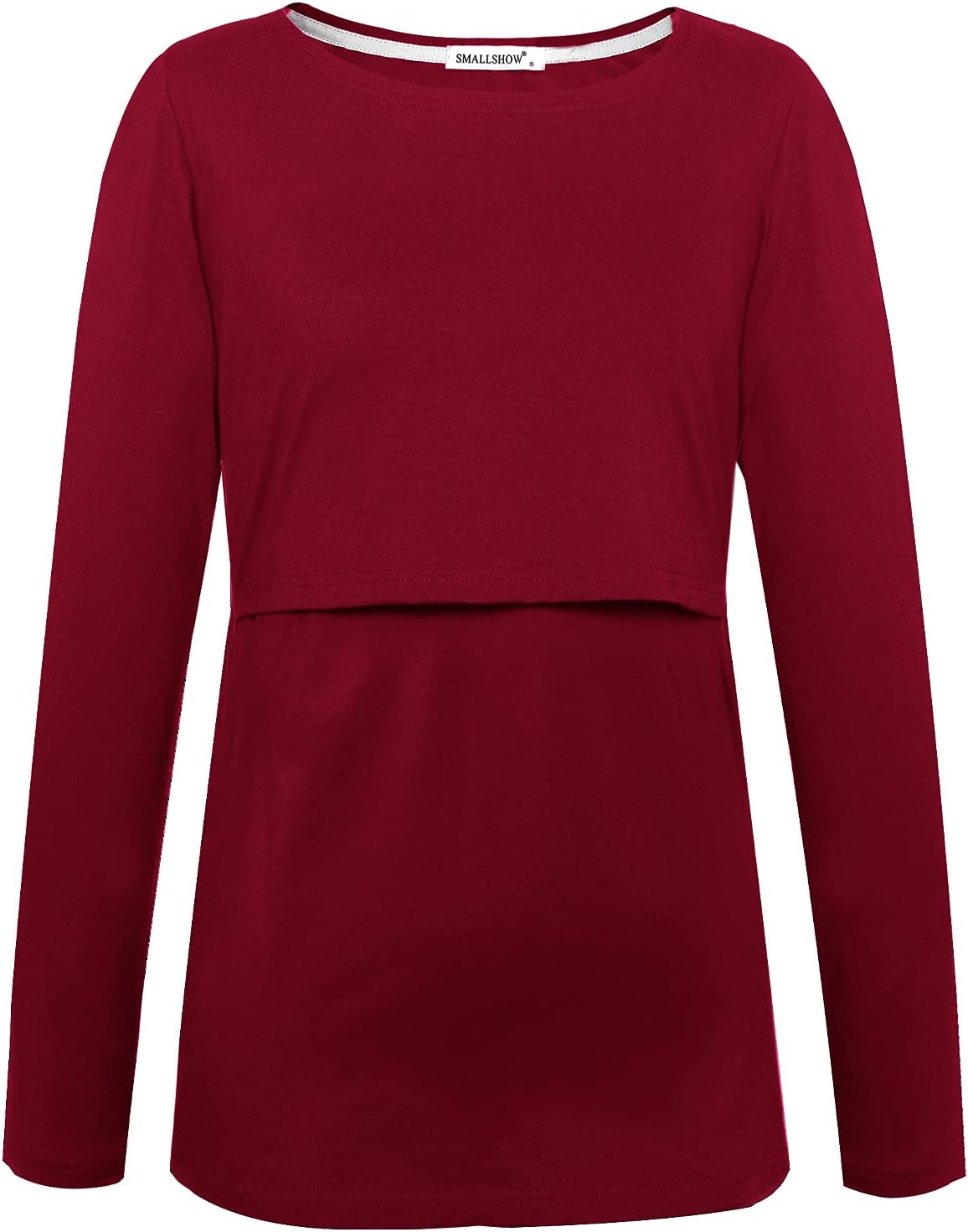 Smallshow Women's Maternity Nursing Tops Comfy Long Sleeve Breastfeeding T-Shirt