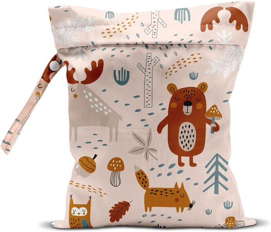 Wet Bag for Baby Swimsuit Dirty Clothes Diaper Yoga Gym, Wet Dry Bag, Beach Vacation Essential for Travel Poor Bathing Daycare Clothes