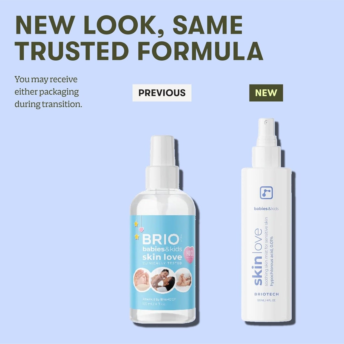 Briotech Baby Skin Spray | Gentle Hypochlorous Acid Mist for Soothing, Calming & Cleansing Delicate Skin | Pediatrician-Approved, Added Fragrance-Free | 2 oz