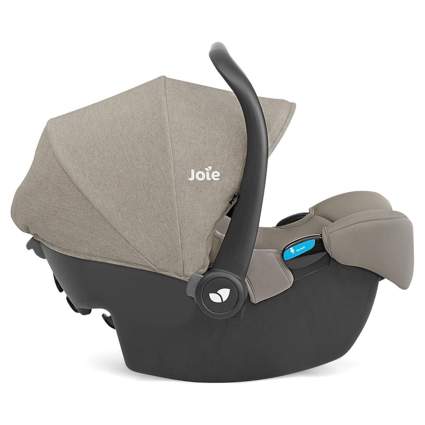 Joie Rue Lightweight Infant Car Seat & Anti-Rebound Base –Side-Impact Protection, 5-Point Harness, and UPF 50+ Canopy for Newborns and Infants (Dove)